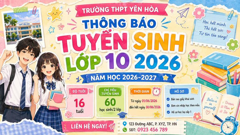 Mẫu prompt tuyển sinh cấp 3
