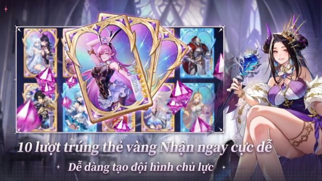 10 lượt trúng thẻ vàng nhận ngay cực dễ