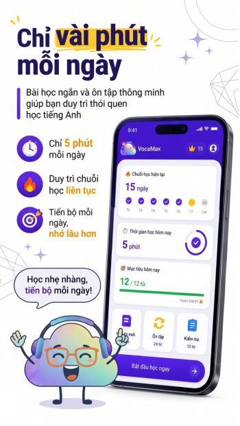 Chỉ mất vài phút mỗi ngày