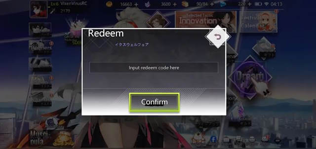 Cách nhập giftcode Illusion Connect: Re