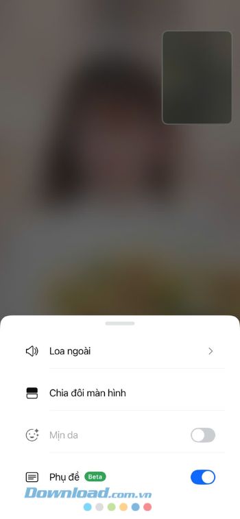 Đã bật phụ đề AI gọi video trên Zalo
