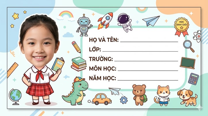 Nhãn vở học sinh
