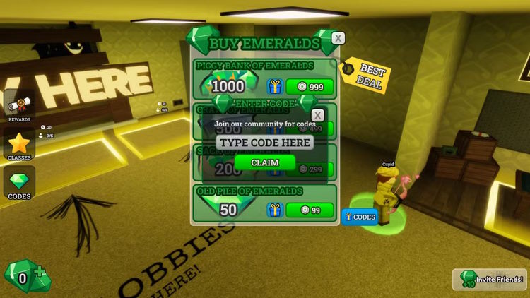 Đổi code Survive the Backrooms