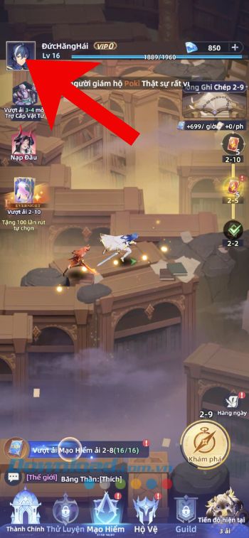 Ấn vào ảnh Avatar game 