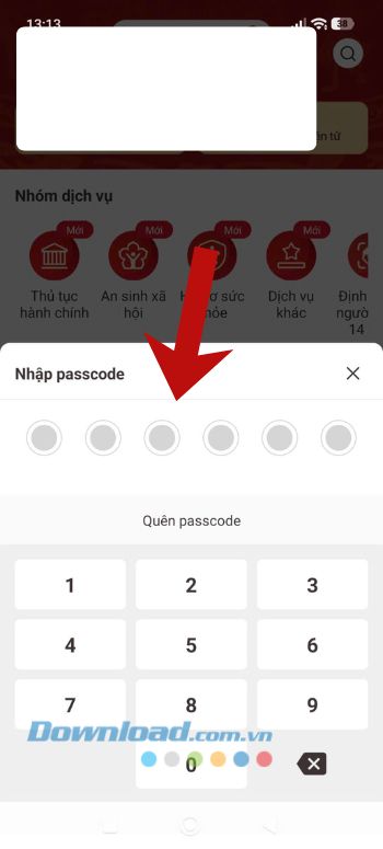 Nhập mã xác thực