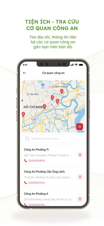 Tìm địa chỉ, thông tin liên hệ cơ quan công an
