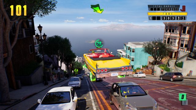 Lái xe chở khách và thực hiện những nhiệm vụ khó trong Crazy Taxi: World Tour