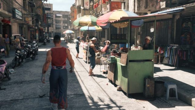 Bối cảnh của Virtua Fighter Crossroads game là đường phố gần gũi