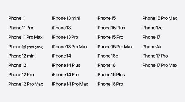 Danh sách iPhone hỗ trợ iOS 27