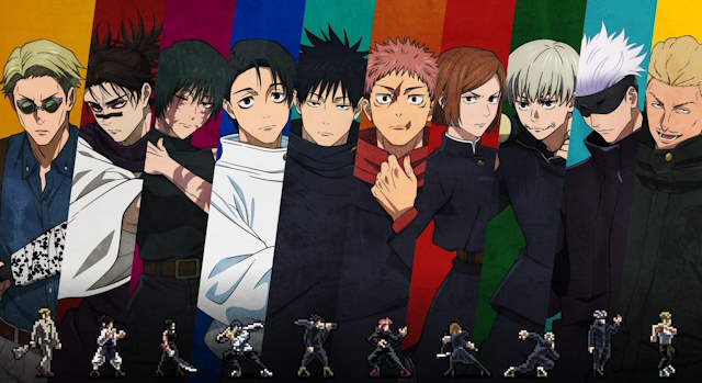 Lựa chọn từ hơn 20 nhân vật quen thuộc từ Jujutsu Kaisen