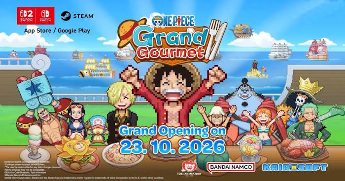 Game quản lý nhà hàng chủ đề Vua Hải Tặc "ONE PIECE: Grand Gourmet" sẽ ra mắt vào tháng 10/2026