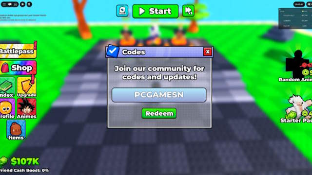 Hướng dẫn nhập code Defend Your Base With Anime Roblox