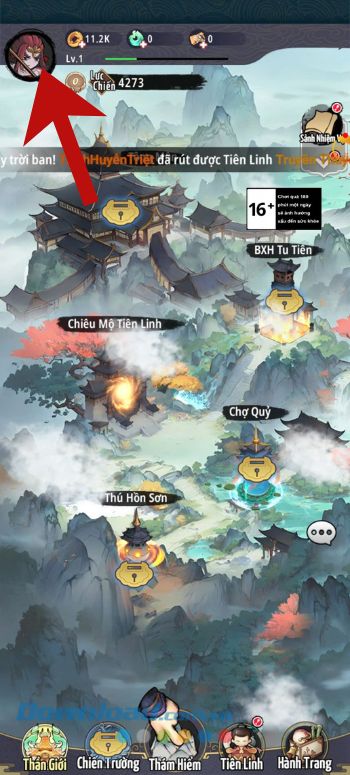 Ấn vào ảnh Avatar game