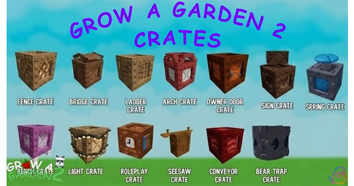 Danh sách tất cả Crates trong Grow a Garden 2