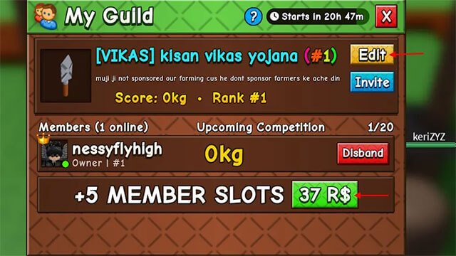 Tất cả tùy chỉnh Guild