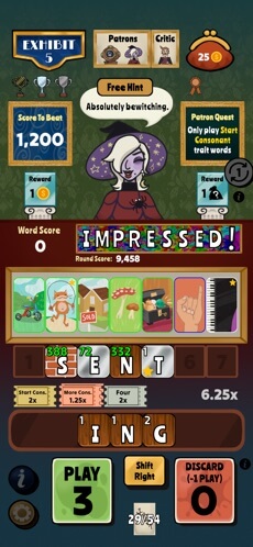 Scriver A Word Game là game đố chữ kết hợp thẻ bài