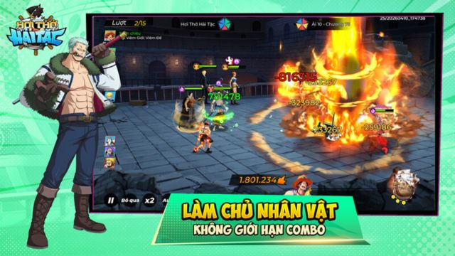 Làm chủ hệ thống nhân vật, không giới hạn combo