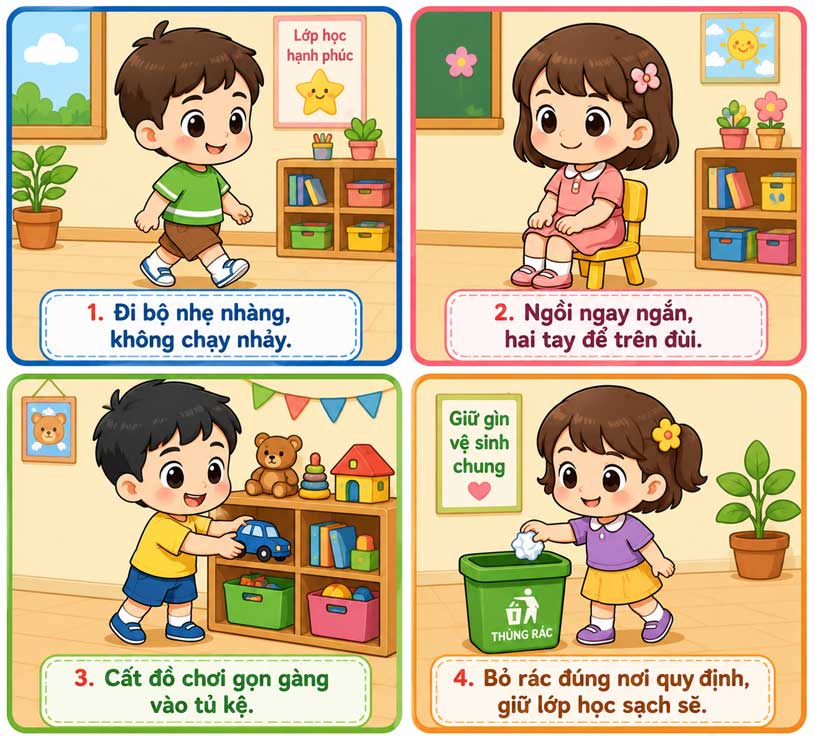 Quy tắc an toàn trong lớp học