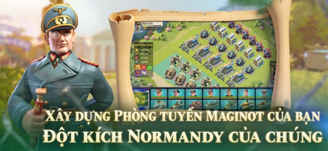 Xây dựng phòng tuyến maginoy, đột kích normandy của chúng