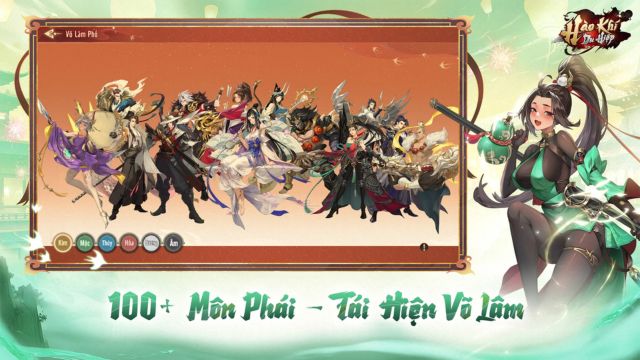 Hơn 100 môn phái, tái hiện võ lâm
