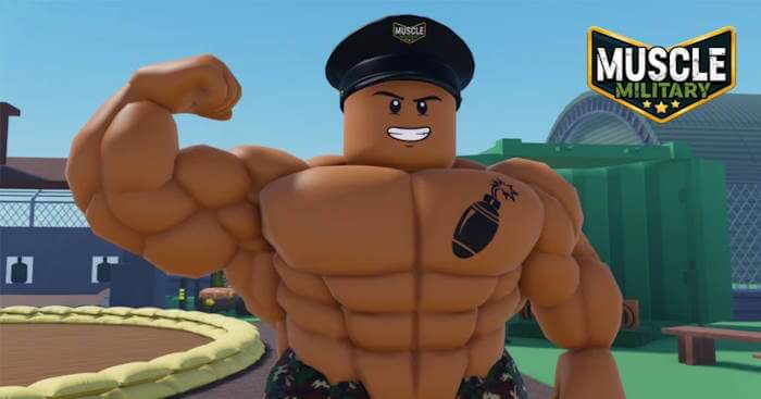 Muscle Military là game auto-clicker trên ROBLOX kết hợp giữa phòng gym và quân đội