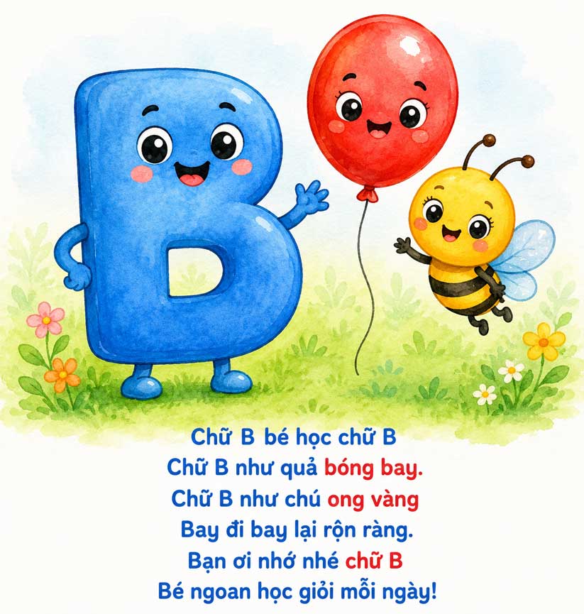 Ảnh minh họa chữ B