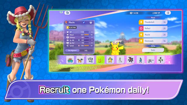Chiêu mộ và thu thập Pokemon hàng ngày