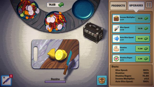 Chơi game Slice To Meet You với tốc độ tùy ý, trên nền nhịp điệu thư giãn
