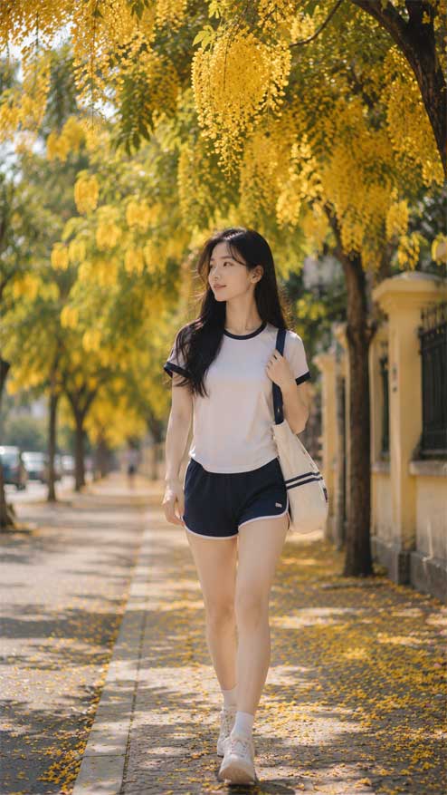 Ảnh chụp cùng muồng hoàng yến