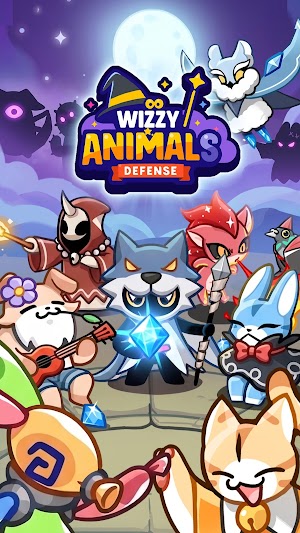 Wizzy Animals: Defense là game chiến thuật phòng thủ cùng pháp sư động vật