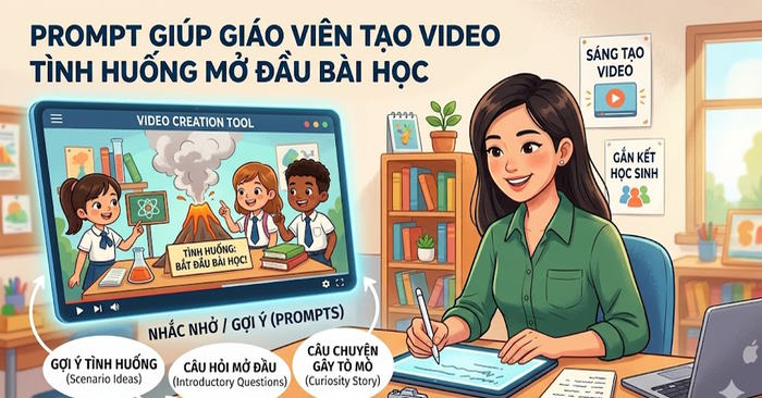 Prompt tạo video mở đầu bài học hấp dẫn