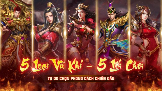 Nhiều lớp nhân vật với phong cách chiến đấu riêng biệt