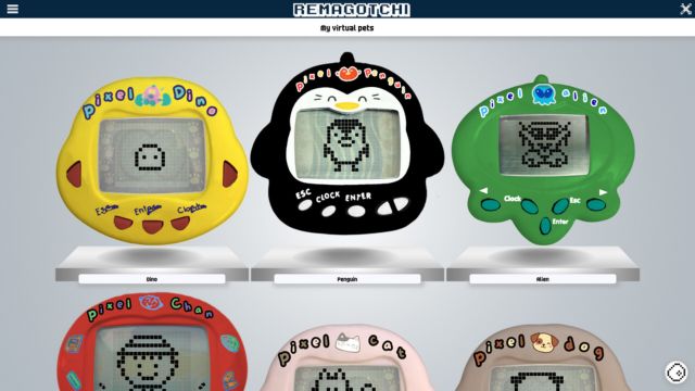 Remagotchi là game mô phỏng nuôi thú ảo phong cách Tamagotchi thập niên 90