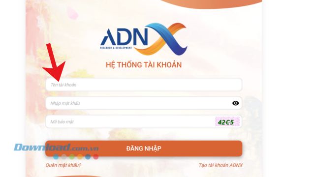 Đăng nhập tài khoản game Vương Giả Chiến Quốc
