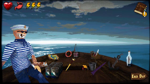 Don't Sleep With The Fishes là game sinh tồn trên biển có yếu tố kinh dị