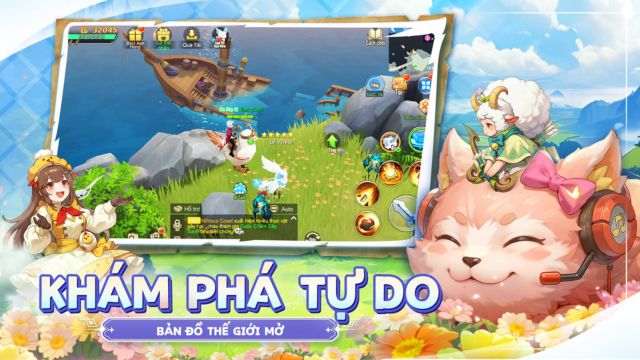 Khám phá tự do, bản đổ thế giới mở
