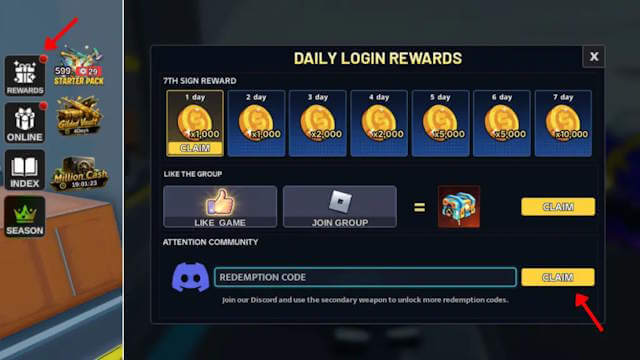 Cách nhập code AirDrop Arena