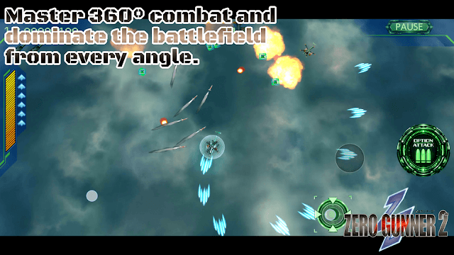 Làm chủ trận đánh 360 độ và thống trị chiến trường trong game Zero Gunner 2