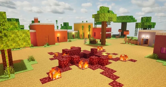 Bản đồ Minecraft trong Meccha Chameleon