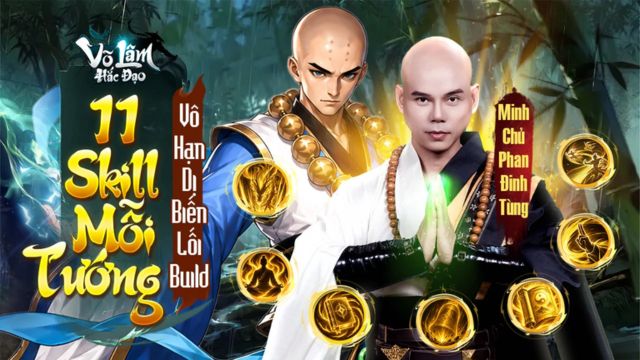Trang bị cho mỗi vị tướng lên đến 11 kỹ năng riêng biệt