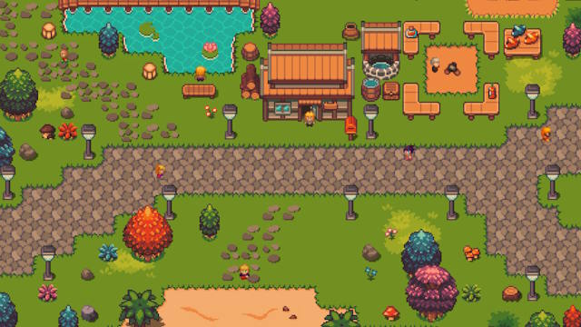 Monterria là game nhập vai kết hợp nông trại đồ họa Pixel