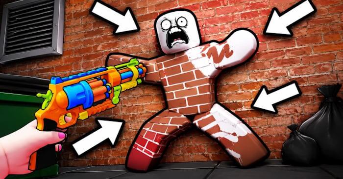 Bạn phải sơn cơ thể của mình sao cho hòa lẫn với môi trường để lần trốn trong game PAINT or DIE
