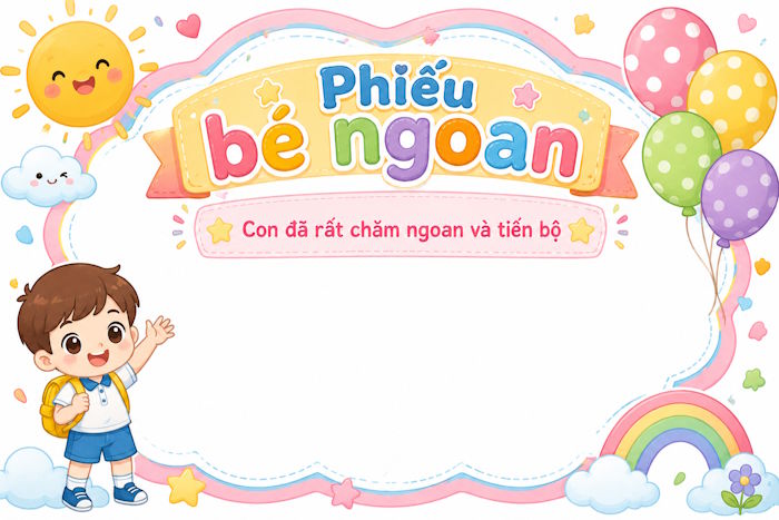 Phiếu bé ngoan 2
