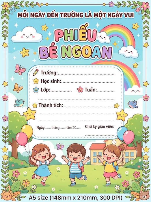 Phiếu bé ngoan 7