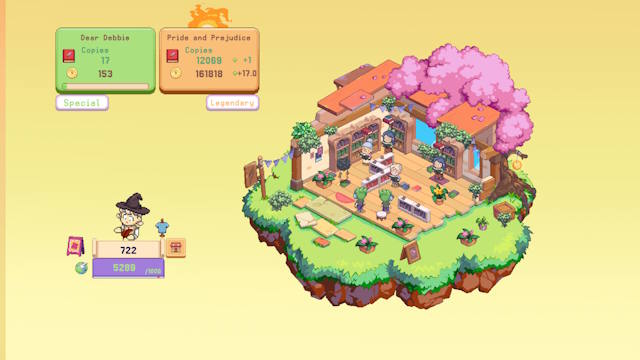 Idle Bookstore là game mô phỏng hiệu sách trên desktop