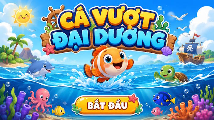 Slide mở đầu game Cá vượt đại dương