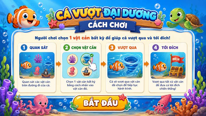 Hướng dẫn chơi Cá Vượt Đại Dương