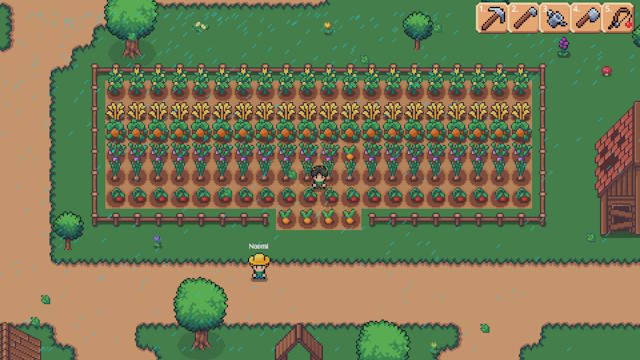 Everglen là game mô phỏng nông trại đồ họa Pixel ấm cúng
