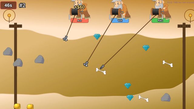 Gold Miner: Party Rush có chế độ Quick Play và Ranked Mode để người chơi lựa chọn