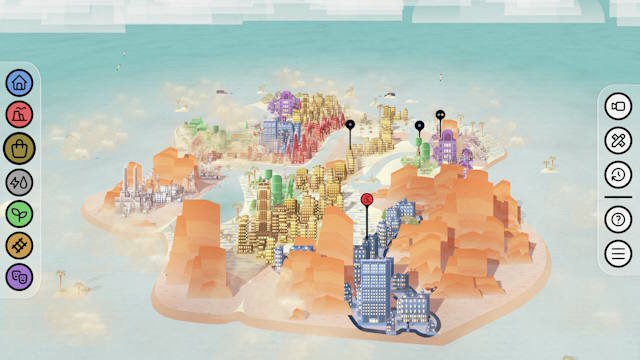 Palettopia là game mô phỏng xây dựng thành phố ấm cúng